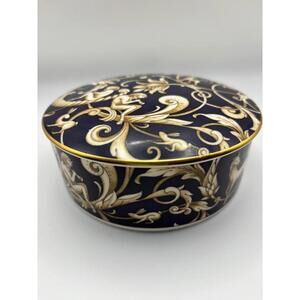 Wedgwood Bone China Cornucopia Round Trinket Box